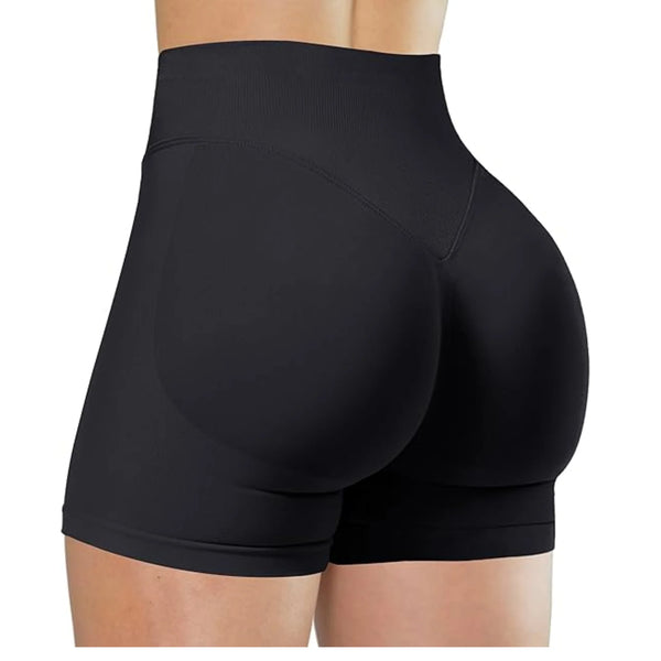 Summer High Waisted Yoga Shorts Fashionable and Sexy Running Fitness Pants Solid Color Yoga Leggings Customizable Labels